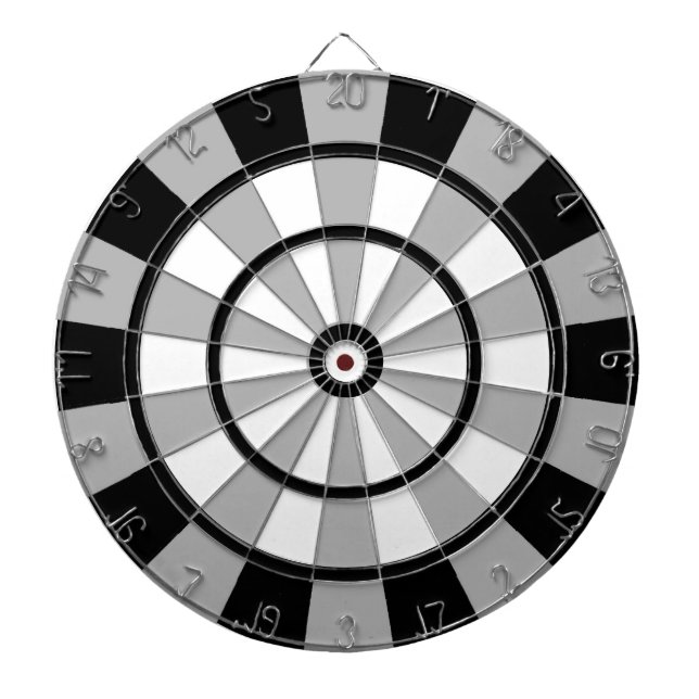 Coole Schwarz/Grau-Reglementierung Dart-Board Dartscheibe (vorne)