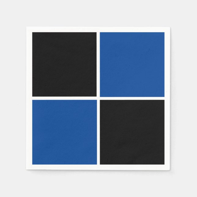 Coole, schwarz und blau viereckige Getränkeküste Serviette (Vorderseite)