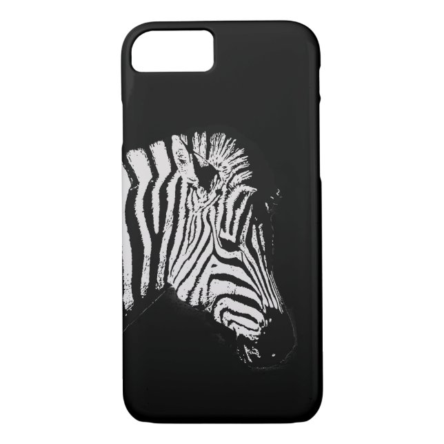Coole schwarz-weiße Zebra Case-Mate iPhone Hülle (Rückseite)