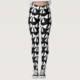 Coole Schwarze Bogen Leggings