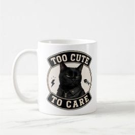 Coole schwarze Katzen-Tasse | Zu süß, um sich zu k Kaffeetasse