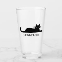 Coole schwarze Kitty-Katze personalisiert