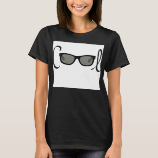 Coole Schwarze Sonnenbrille Kleinkind Shirt