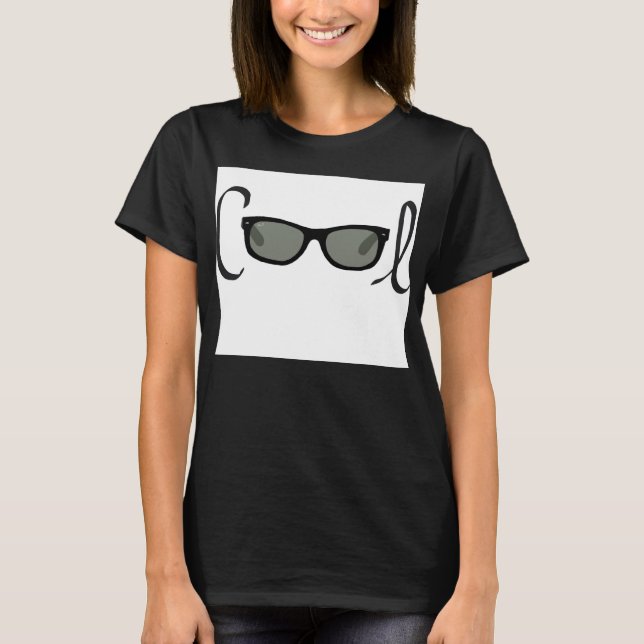 Coole Schwarze Sonnenbrille Kleinkind Shirt (Vorderseite)