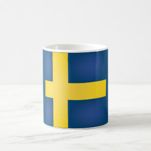 Coole Schwedenflagge Kaffeetasse
