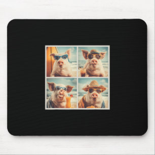 Coole Schweine mit Sonnenbrillen Bauernhof Tier Ur Mousepad