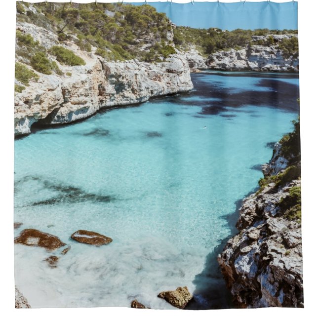 Coole Seascape Duschvorhang (Vorderseite)