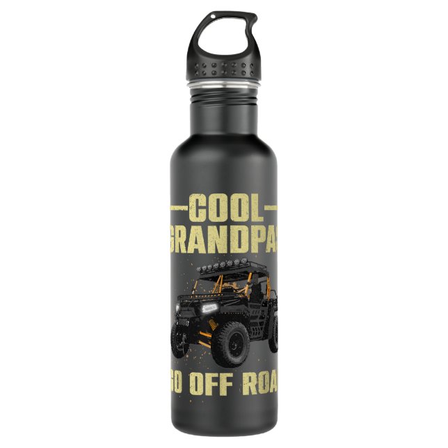 Coole Seite für Opa-Vater SxS Offroad-UTV Edelstahlflasche (Vorderseite)