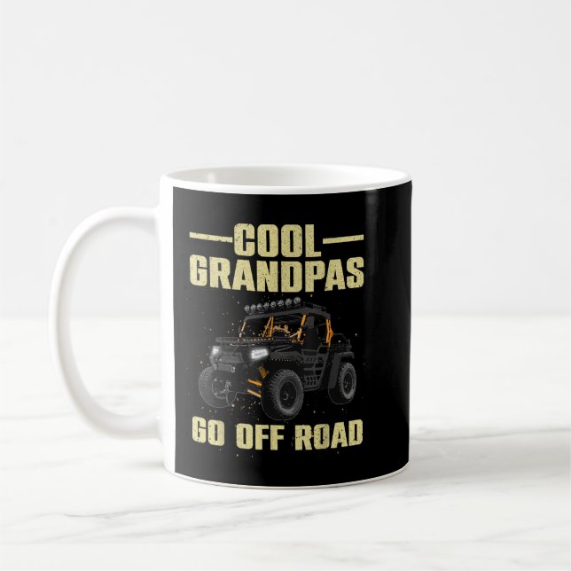 Coole Seite für Opa-Vater SxS Offroad-UTV Kaffeetasse (Links)