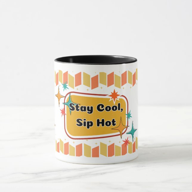 Coole, Sip Hot - Mittelalter Moderne Kaffee Tasse  (Zentrum)