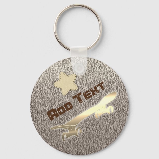 Coole Skateboard für Skater Schlüsselanhänger (Vorderseite)