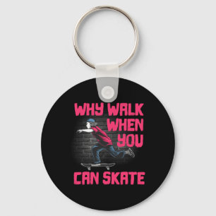 Coole Skateboard-Kunst für Männer Frauen Skateboar Schlüsselanhänger