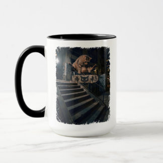 Coole Skateboarding-Katze Kickflip Lustiger Kaffee Tasse