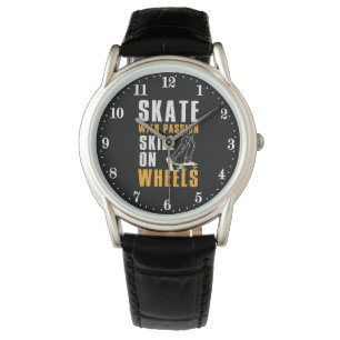 Coole Skateboarding-Wortkunst Armbanduhr