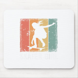 Coole Skater Kunst Frauen Mädchen Skateboarding Sk Mousepad