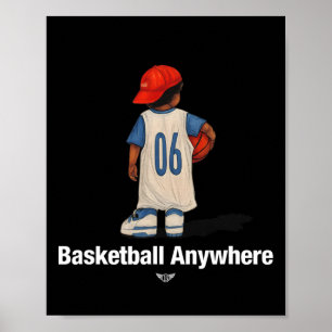 Coole Sketll Überall Mit Einem Sketll Kid Spieler  Poster