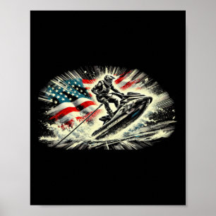 Coole Ski Für Männer Frauen Skifahrer Uns Amerikan Poster