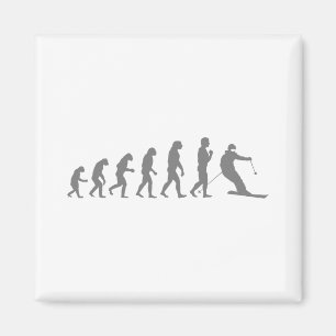 Coole Skikunst für Männer Frauen Skifahren Thema S Magnet