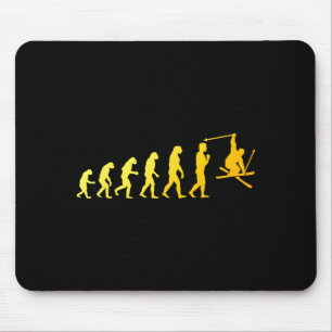 Coole Skikunst für Männer Frauen Skifahren Thema S Mousepad