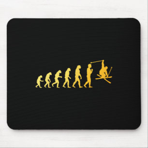 Coole Skikunst für Männer Skifahren Themenski Lo Mousepad