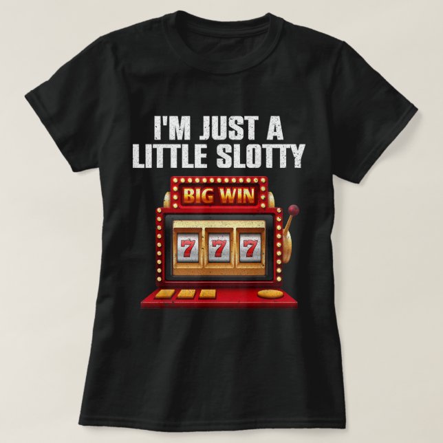 Coole Slotmaschine Lounge Kunst für Frauen Spielpl T-Shirt (Design vorne)