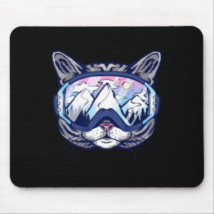 Coole Snowboard Goggles Katzenjacke für Männer Fra Mousepad