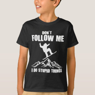 Coole Snowboard-Kunst für Männer Frauen Snowboard T-Shirt