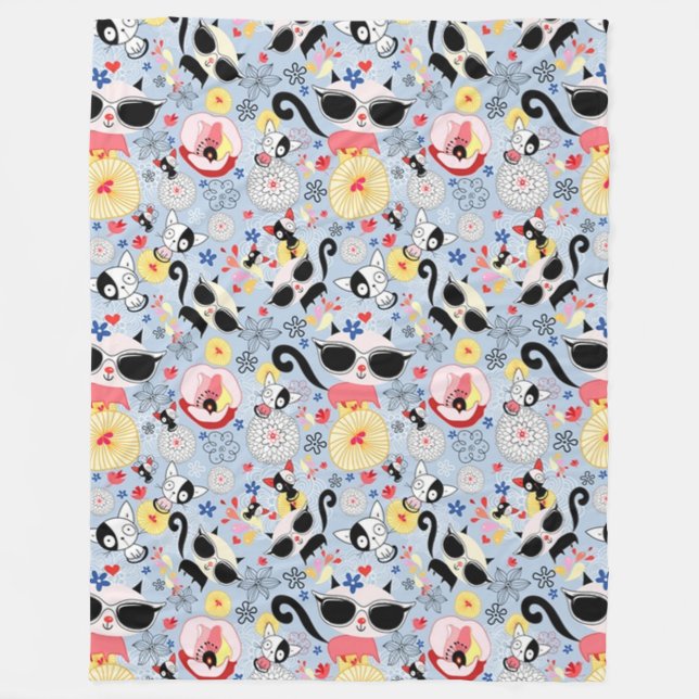 Coole Sommerküche Fleecedecke (Vorderseite)
