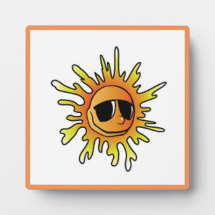 COOLE SOMMERSONNE FOTOPLATTE