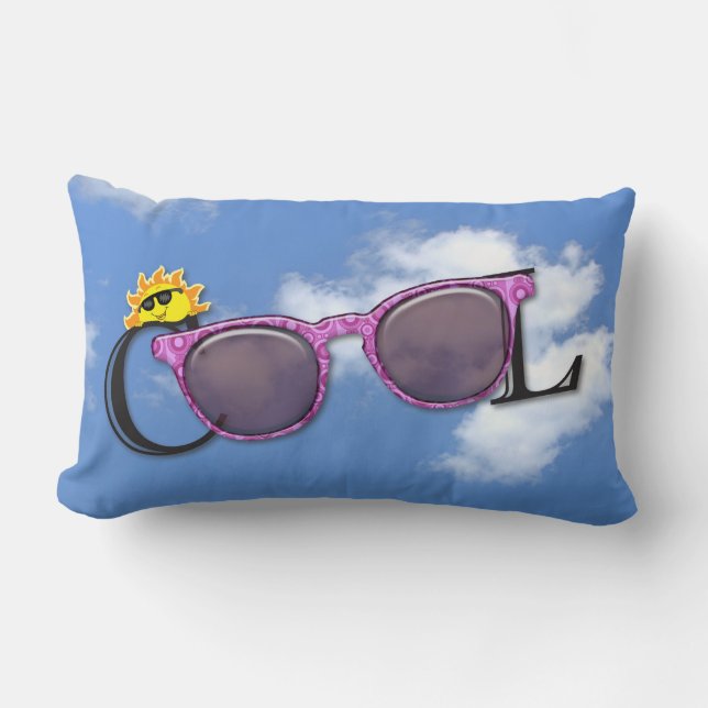 coole Sommersonne Lendenkissen (Vorderseite)