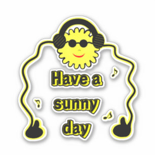 Coole Sonne Aufkleber
