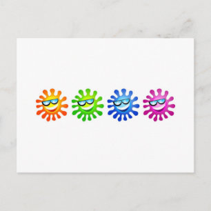 Coole Sonnen Postkarte