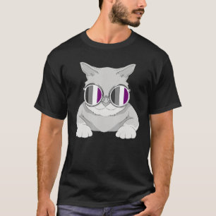 Coole Sonnenbrille Ace Pride Monat Katze Eigentüme T-Shirt