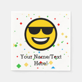 Coole Sonnenbrille Emoji Serviette