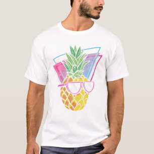Coole Sonnenbrille Exotische Ananas Vaporwave Trop T-Shirt