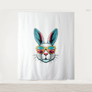Coole Sonnenbrille für Osterhasen Wandteppich