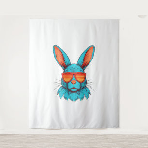 Coole Sonnenbrille für Osterhasen Wandteppich