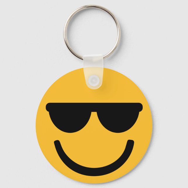 coole Sonnenbrille Schlüsselanhänger (Vorderseite)