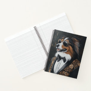 Coole Sonnenbrille Shetland Sheepdog   Sheltie Notizbuch