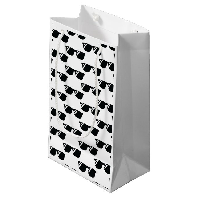 Coole Sonnenbrille Silhouette Grad Retro Mod Fun Kleine Geschenktüte (Vorderseite Schrägansicht)