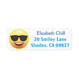 Coole Sonnenbrillen glücklicher Emoji