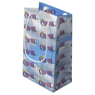 Coole Sonnenbrillen mit Sonnenschein im Himmel Kleine Geschenktüte