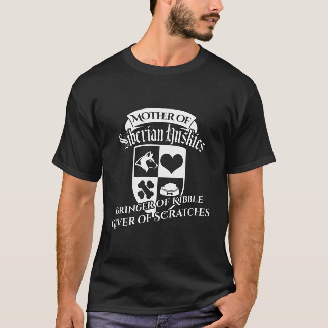 Coole Sonnenmutter von sibirischen Huskies Scratch T-Shirt (Vorderseite)