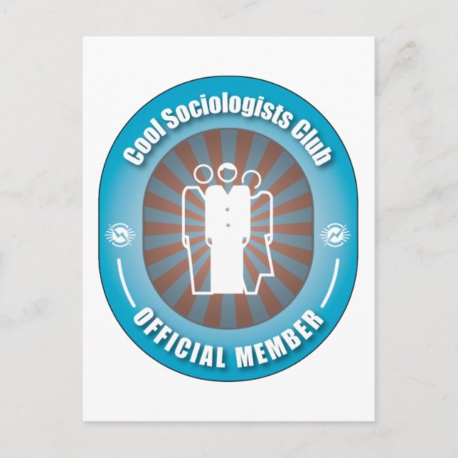 Coole Soziologen Postkarte (Vorderseite)