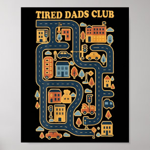 Coole Spielmatte Autorennen Strecke Auf Rückseite  Poster