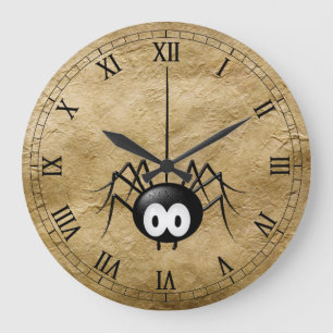 Coole Spinnenuhr! Große Wanduhr