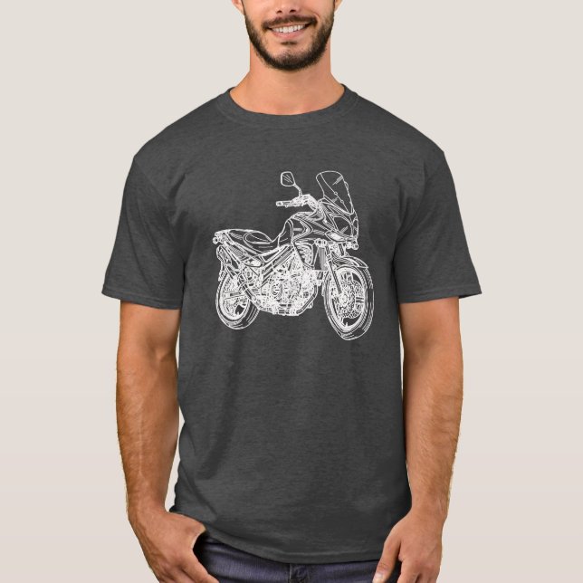 Coole Sportbike Kunst T-Shirt (Vorderseite)
