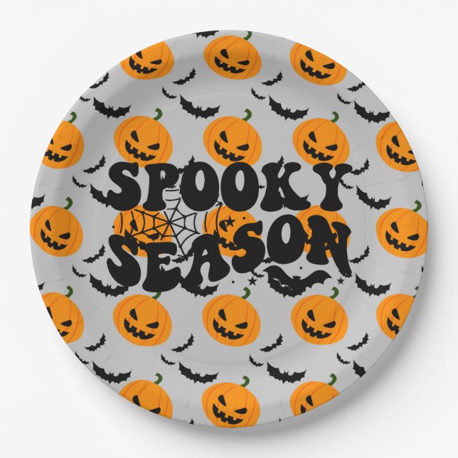 Coole Spuk Pumkin Party Paper Teller (Vorderseite)