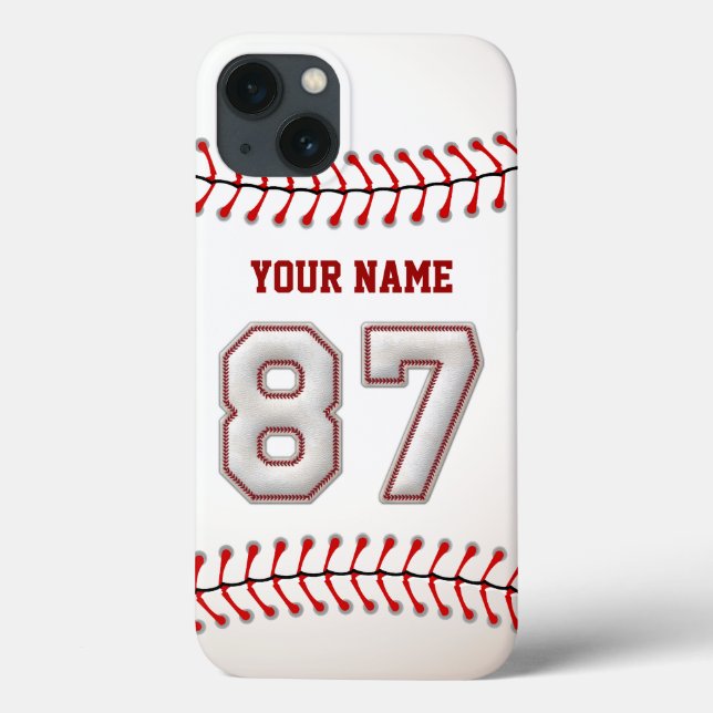 Coole Stange Baseball Nummer 87 Case-Mate iPhone Hülle (Rückseite)