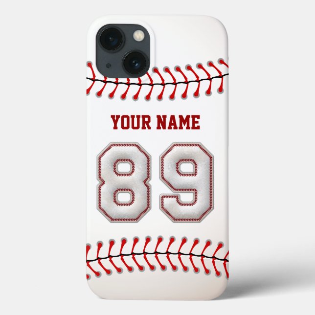 Coole Stange Baseball Nummer 89 Case-Mate iPhone Hülle (Rückseite)